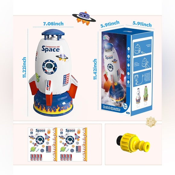 Water Powered Rocket Toy - White - Picture 2 of 2